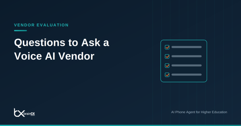 What Enrollment Leaders Should Ask a Voice AI Vendor Before Signing